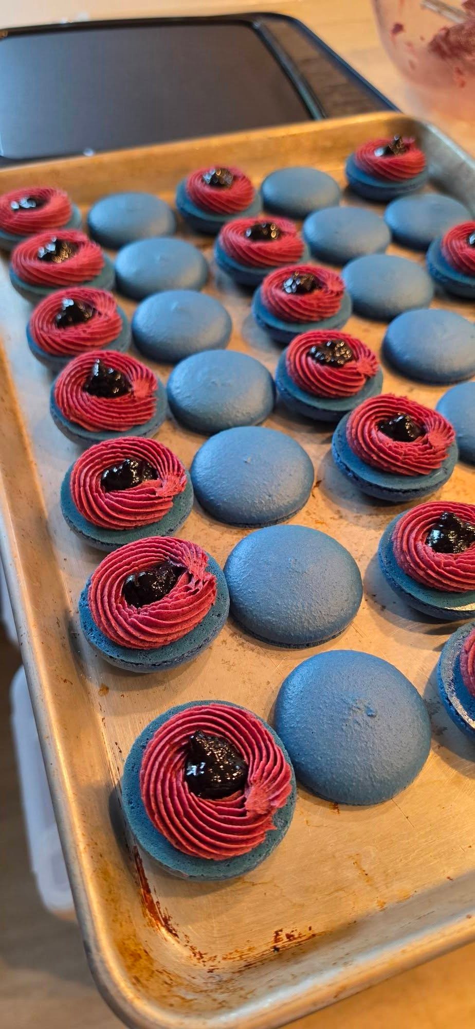 Blueberry Macarons (dozen)