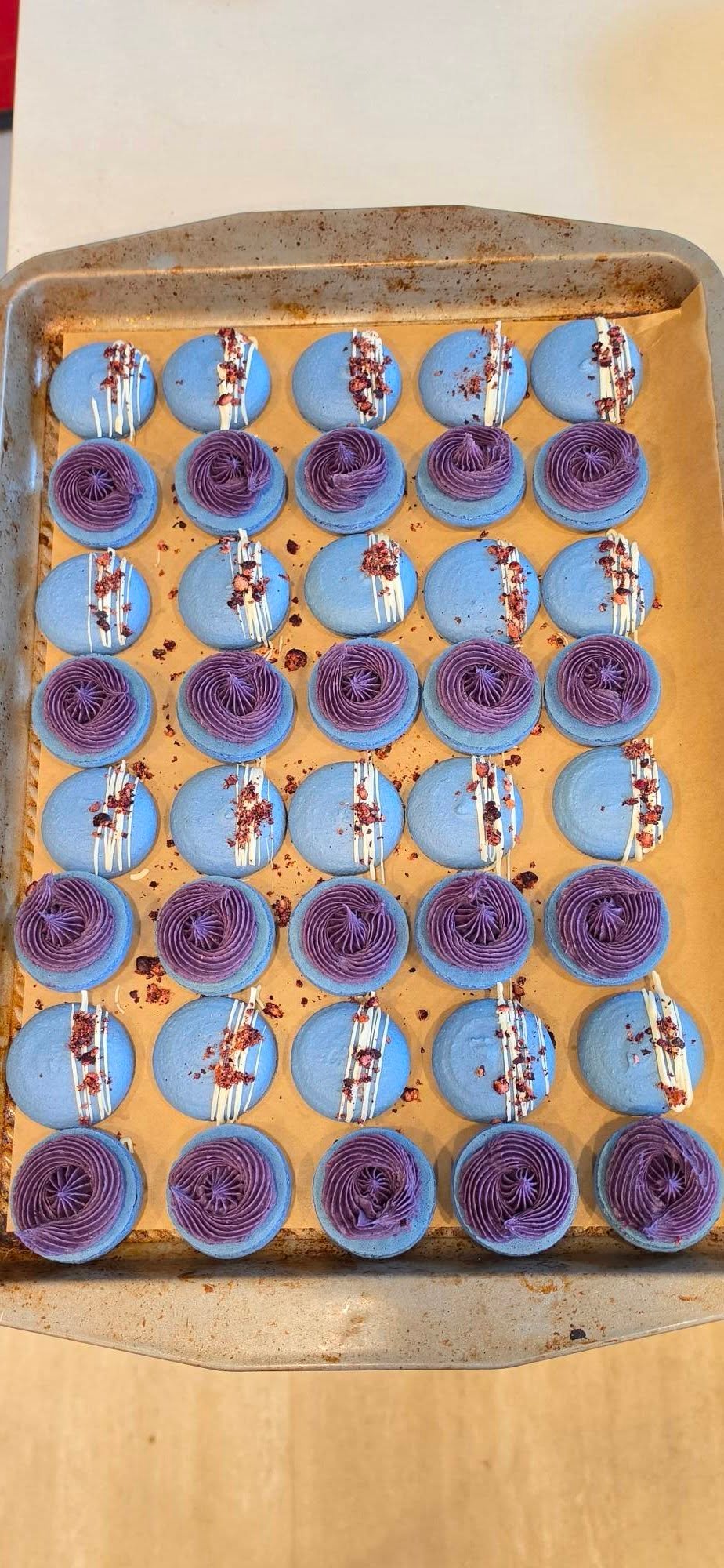 Blueberry Macarons (dozen)
