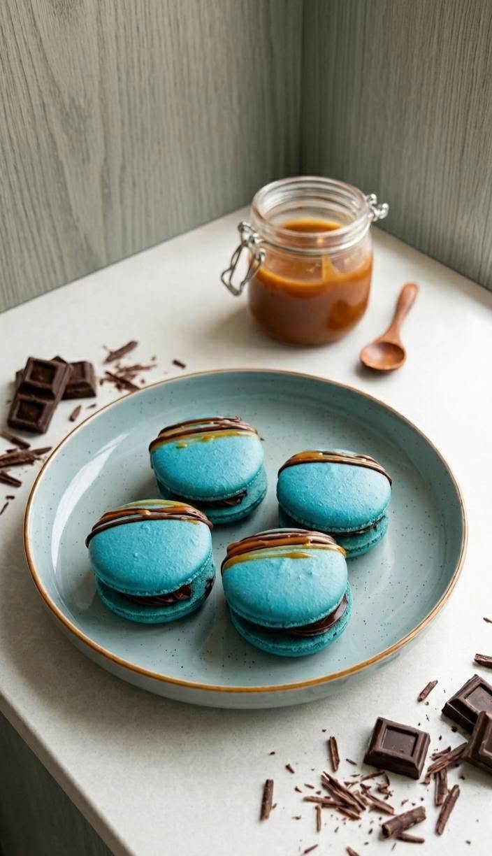 Chocolate Caramel Macarons (dozen)